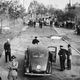 Bodies of two New York City detectives who were killed by the explosion of a bomb on July 4, 1940 in New York City, which they had removed moments before from the British Pavilion.